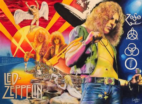 A Led Zeppelin drawing I made back in 2017 : r/ledzeppelin