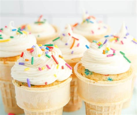 Air Fryer Ice Cream Cone Cupcakes - Fork To Spoon