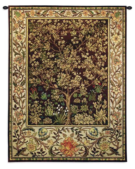 Tree of Life Vintage Wall Tapestry | Umber | Art & Home