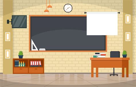 Empty Classroom in High School Illustration 2047056 Vector Art at Vecteezy