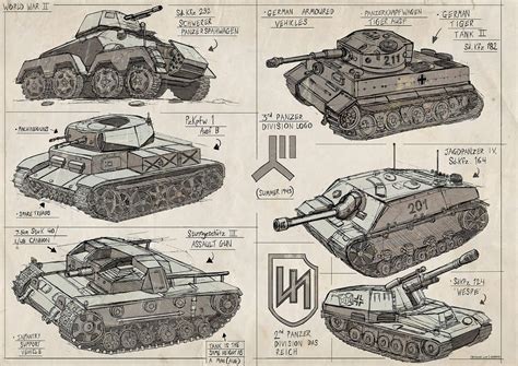 WW2 Tank Sketches by Magnum117 on DeviantArt