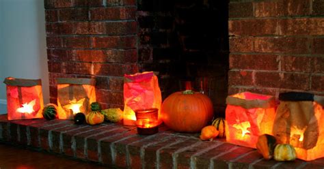 Moment to Moment: Paper bag Halloween lanterns