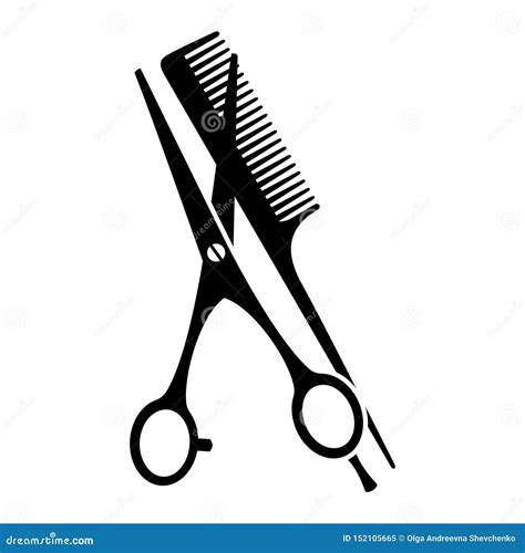 Scissors Silhouette Vector Illustration | CartoonDealer.com #86263498