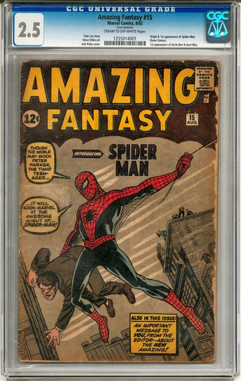 Amazing Fantasy #15 CGC 2.5 (C-OW) *1255014001 | DA Card World