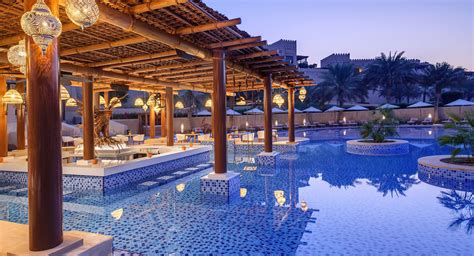 Qasr Al Sarab Desert Resort by Anantara – Abu Dhabi – United Arab Emirates – Evening Pool – TRAVOH