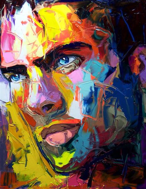 Françoise Nielly | Portrait abstrait, Portrait peinture, Peinture débutant