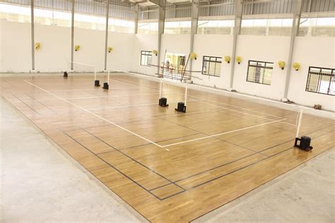 Indoor Wooden Badminton Court at Rs 2900/square meter | लकड़ी के खेलने ...