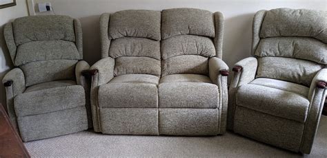 HSL Aysgarth Sofa Suite (2x Riser Recliner + 1 Sofa) pristine condition | in Poole, Dorset | Gumtree