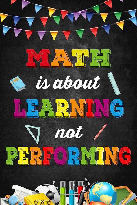 Buy Math is about learning Poster Math Teacher Classroom Printable Posters, Classroom Sign ...