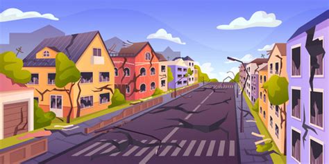 Road Cartoon Earthquake Vector Images (over 190)