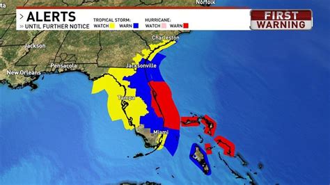 Hurricane warning issued for parts of Florida