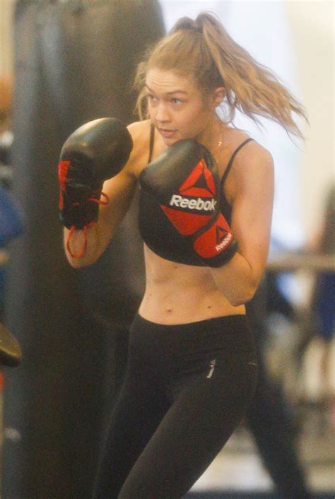 GIGI HADID Working Out at Gotham Gym in New York 01/16/2017 – HawtCelebs