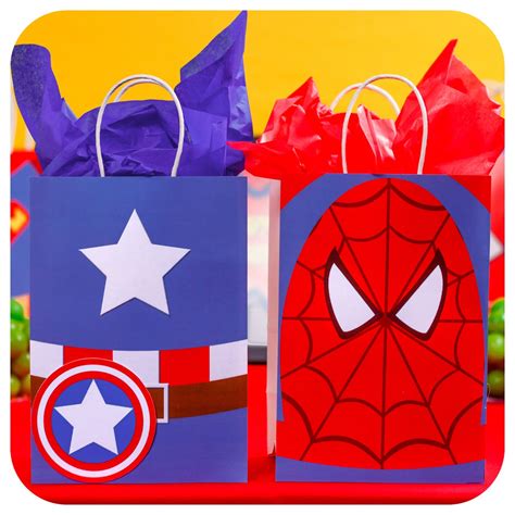 Superhero Party Superhero Party Theme Superheroes Gift Bag | Etsy