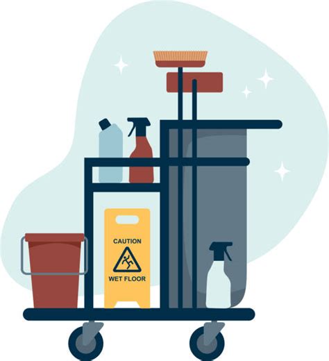 20+ Janitorial Cleaning Carts Illustrations, Royalty-Free Vector ...