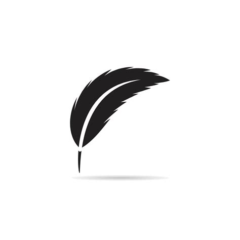 black feather vector illustration 17378076 Vector Art at Vecteezy