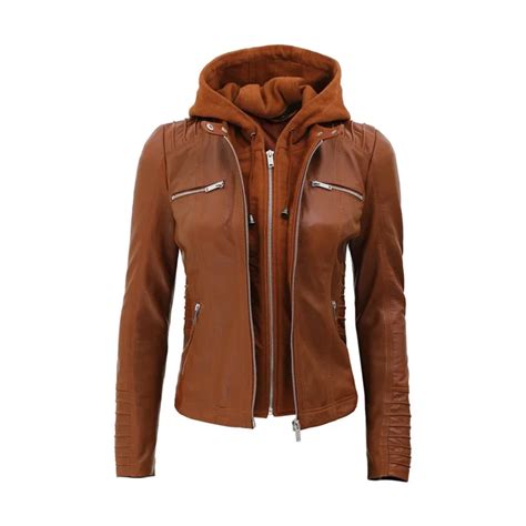 Womens Dark Brown Casual Leather Jacket