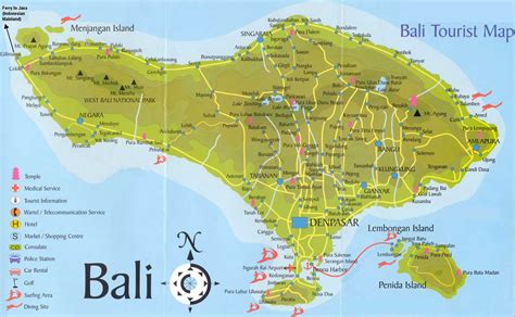 Peta Pulau Bali Lengkap Untuk Wisata | Berliyanto Blog