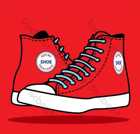 Red Shoes Vector Illustration Illustration | AI Free Download - Pikbest