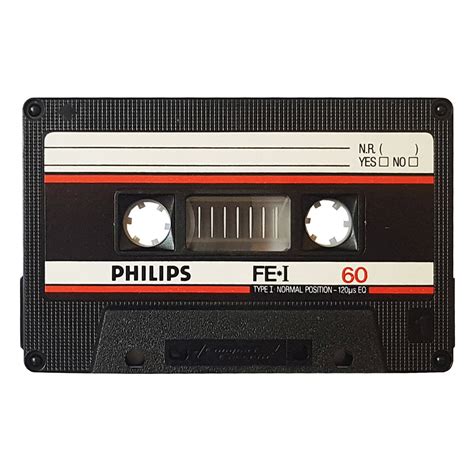 Philips FE*I 60 ferric blank audio cassette tapes - Retro Style Media