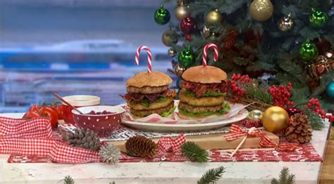 Phil Vickery Christmas dinner in a burger recipe on This Morning – The Talent Zone Sausage ...