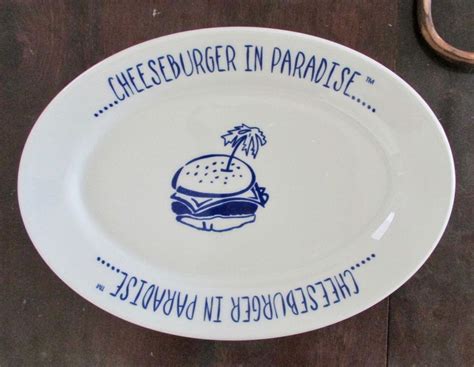 Jimmy Buffett's Cheeseburger in Paradise Oval Plate Restaurantware by H ...