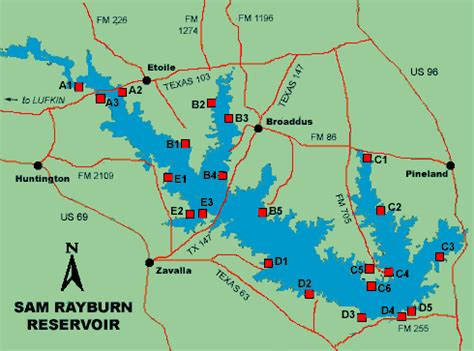 Access to Sam Rayburn Reservoir