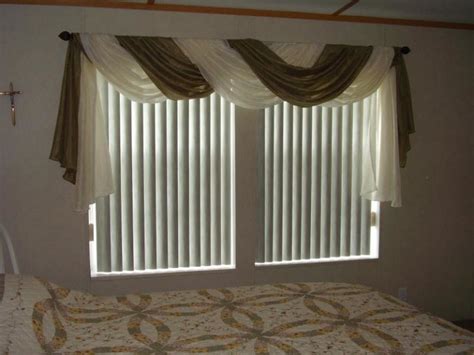 Double Swag Shower Curtains With Valance | Window Treatments Design Ideas