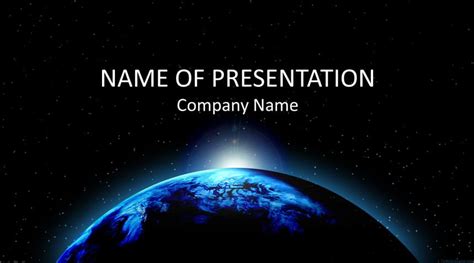 Free Space Graphics Slides Powerpoint Template - DesignHooks