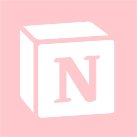 Pink Notion Icon | Iphone photo app, Ios app icon design, App icon design