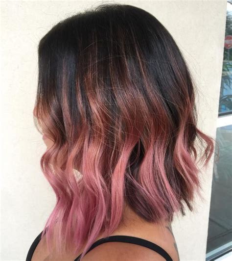 40 Best Pink Highlights Ideas for 2024 - The Right Hairstyles | Brown ombre hair, Short ombre ...