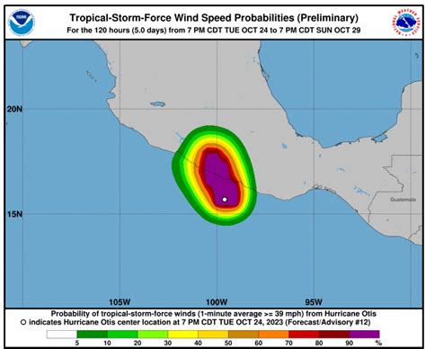 Hurricane Otis To Strike Mexico With Risky, Damaging Flash Floods, Mudslides As Category 5 ...