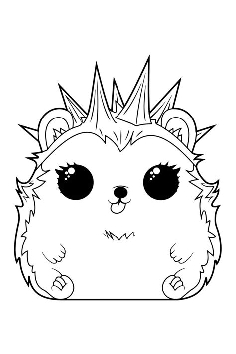 LOL Pet Chiki's Rare Pet Hedgehog Coloring Page - Free Printable Coloring Pages for Kids