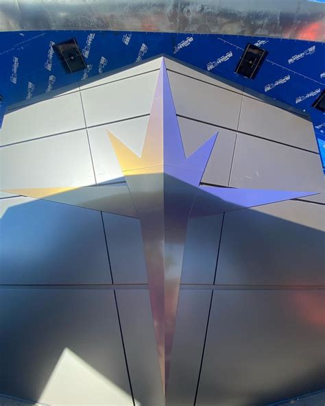 PHOTOS: Completed Nova Corps Logo for Guardians of the Galaxy: Cosmic Rewind Façade Revealed by ...