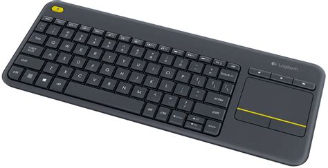 LOGITECH K400+: Wireless keyboard, USB, black, touch pad at reichelt ...