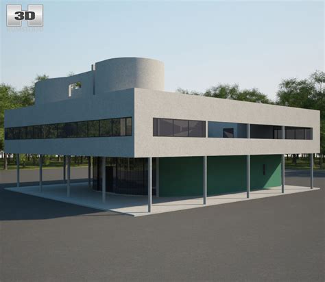 Villa Savoye 3D model - Architecture on Hum3D