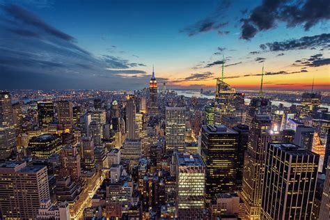 Top of the Rock after sunset - NYC | My Facebook page : www.… | Flickr