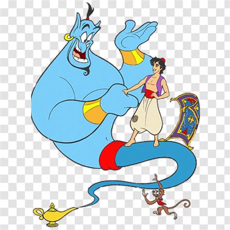 Genie Aladdin Cartoon Clip Art - Area - Disney Transparent PNG