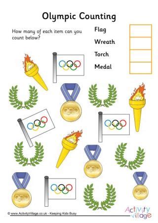 Počítej | Olympic games for kids, Olympics, Summer olympics crafts