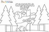 Canada Day Coloring Pages sketch template