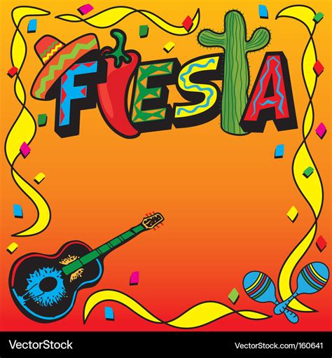 Mexican fiesta party invitation Royalty Free Vector Image