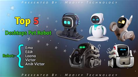 Top 5 AI Pet Robot | Emo, Elik, Loona, Vector, Anik Vector | Best Robot ...