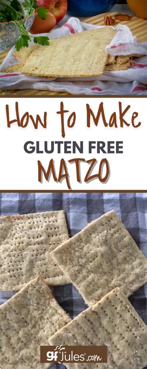 Gluten Free Matzo / Matzah Recipe - gluten free Passover recipe - gfJules