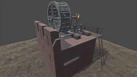 Medieval Construction Crane 3D model - TurboSquid 2109820