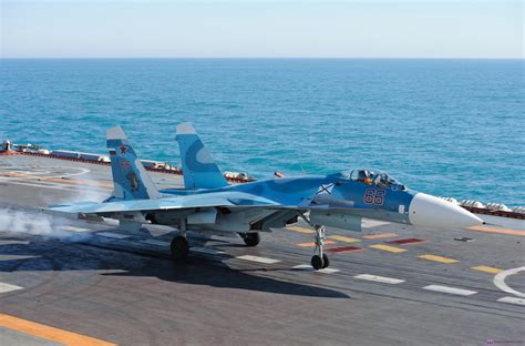 The Aviationist : Russian Navy Su-33 aircraft crashes near its aircraft carrier in Mediterranean