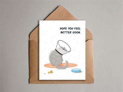 Printable Get Well Soon Card Feel Better Soon Cat Card - Etsy ...