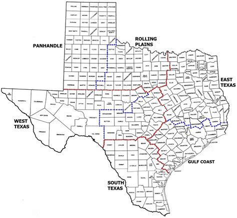 South Texas Counties Map - United States Map