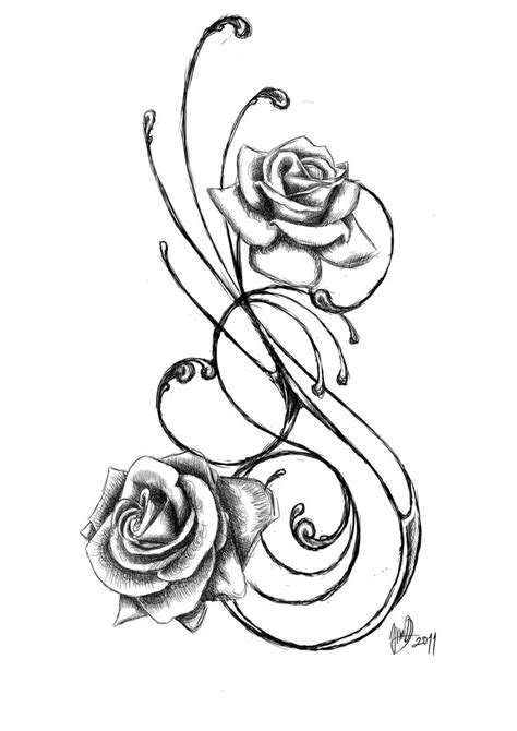 rose tattoo by jadroART on DeviantArt