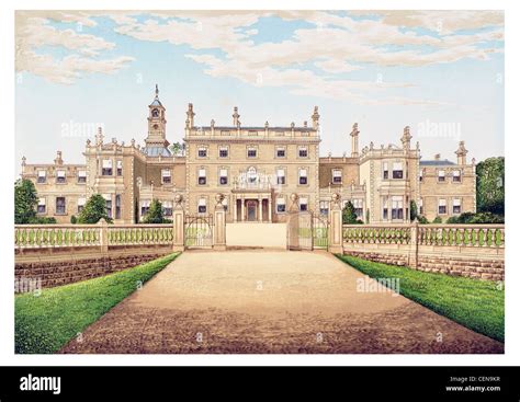 Bulwell Hall Britain England UK Parkland Park Mansion Manor House Stock Photo, Royalty Free ...