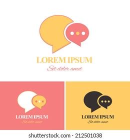 Speech Vector Icons Logos Sign Symbol Stock Vector (Royalty Free ...