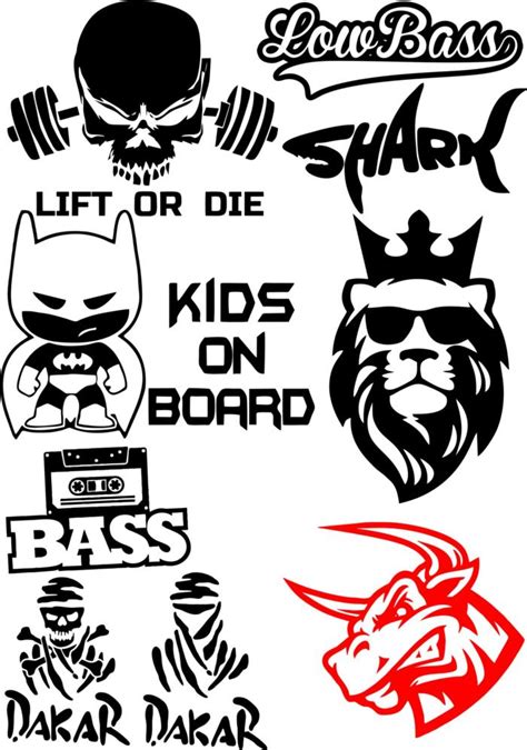 Vinyl Stickers on Car Vector Pack Free CDR Vectors Art for Free ...